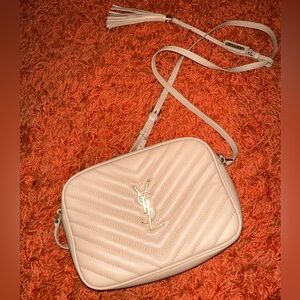 YSL Cream Cross Body Purse